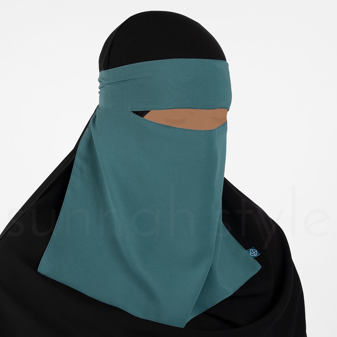 Sunnah Style Short One Layer Niqab Teal